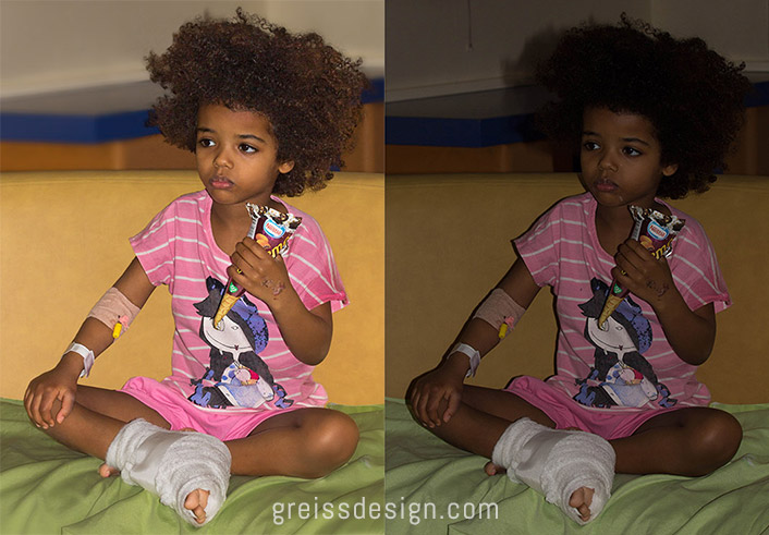 ילדה אתיופית לפני אחרי פוטושופ - Ethiopian girl photography before after-photoshop